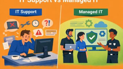 Feature Image - IT Support Vs Managed IT